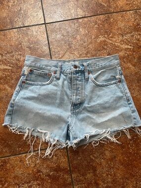 Madewell Light Wash Denim Jean Shorts